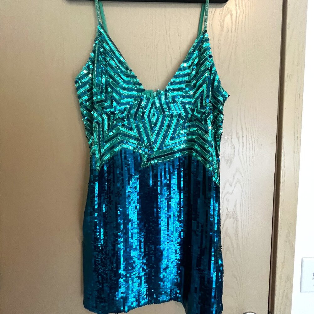 NastyGal Star Sequin Dress